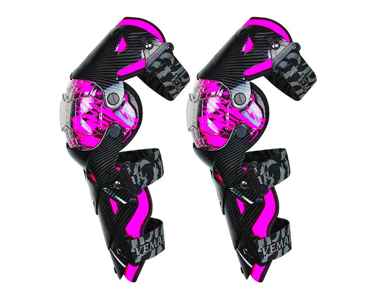 Red Motocross Knee Pads Motorcycle Knee Guard Moto Protection Motocross Equipment Motorcycle Knee Protector Safety Guards