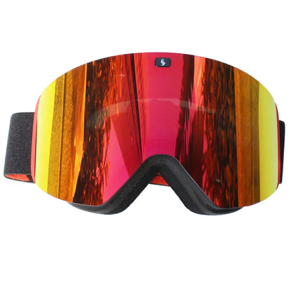 Ski Goggles with Magnetic Double Layer Yellow Lens Skiing Anti-fog UV400 Snowboard Goggles Men Women Ski Glasses Eyewear Set