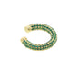 white green blue red cz Circle no piercing women 1 pc bling full cz colorful ear cuff multi piercing clip on earring ice jewelry