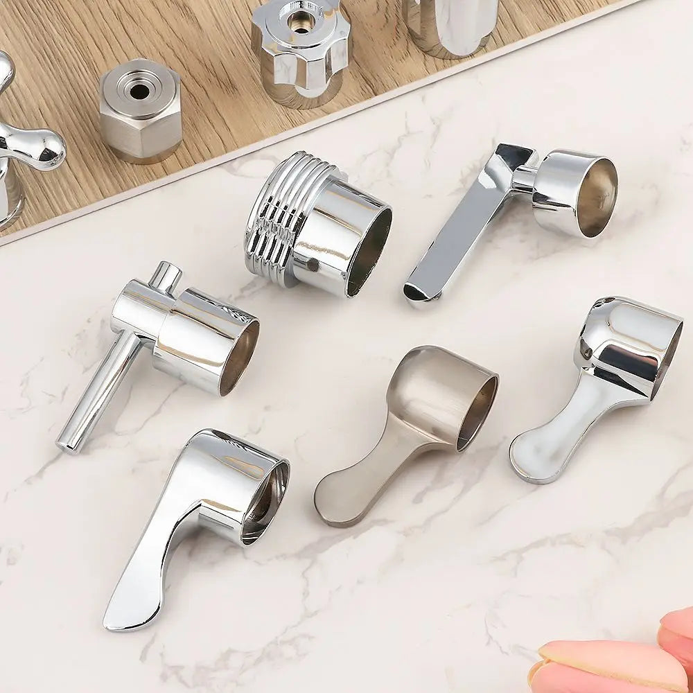1Pcs Faucet Handle Triangle Valve Small Spout Dish Basin Handle Quick Open Valve Core Handwheel Faucet Switch Handle Bathroom
