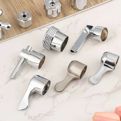1Pcs Faucet Handle Triangle Valve Small Spout Dish Basin Handle Quick Open Valve Core Handwheel Faucet Switch Handle Bathroom