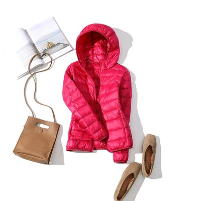 2025 New 90% White Duck Down Jacket Women Autumn Winter Warm Coat Lady Ultralight Duck Down Jacket Female Windproof Parka Tops