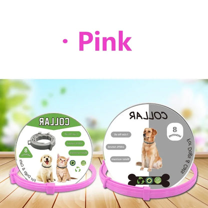 New 8 Month Dog Anti Flea And Tick Collar Dog Antiparasitic Collar Pet Accessories Cats Collars Pet Product Puppy Perro Supplies