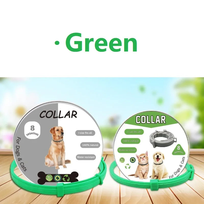New 8 Month Dog Anti Flea And Tick Collar Dog Antiparasitic Collar Pet Accessories Cats Collars Pet Product Puppy Perro Supplies
