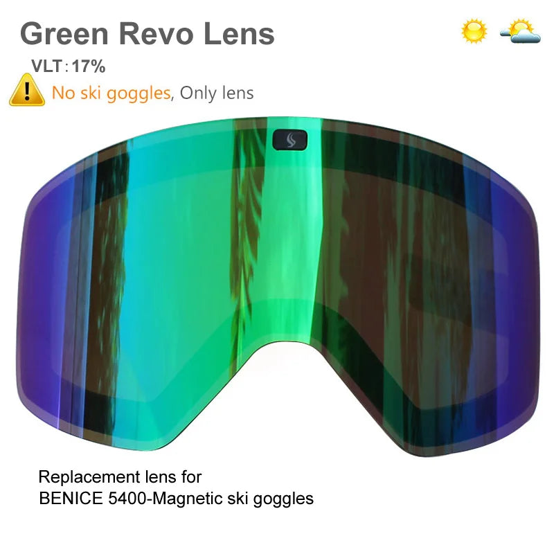 Ski Goggles with Magnetic Double Layer Yellow Lens Skiing Anti-fog UV400 Snowboard Goggles Men Women Ski Glasses Eyewear Set