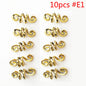 5Pcs Golden Silver Viking Spiral Charms Hair tubes Braid Dread Dreadlock Beads Clips Cuffs Rings Jewelry Hair Accessories woman