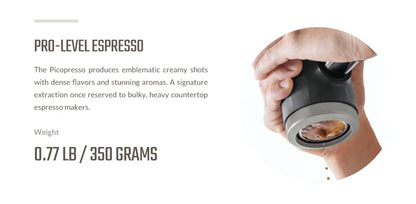 WACACO Picopresso Portable Espresso Maker, Specialty Coffee Machine, 18 Bar Pressure Travel Coffee,  Gift, New Year