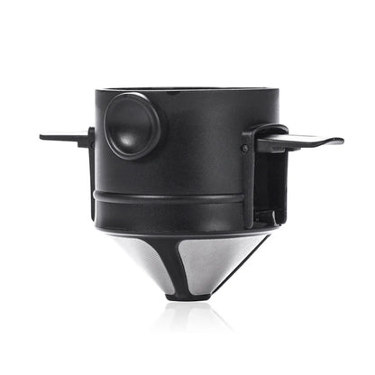 Foldable Coffee Filter for Office Home Travelling Portable Drip Coffee Maker Stainless Steel Reusable Pour Over Coffee Dripper