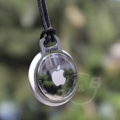 New For Apple AirTag Tracker Holder Stainless Steel Metal Ring Protective Case With Anti-Lost Waterproof Device With Keychain