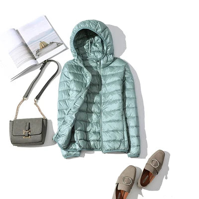 2025 New 90% White Duck Down Jacket Women Autumn Winter Warm Coat Lady Ultralight Duck Down Jacket Female Windproof Parka Tops