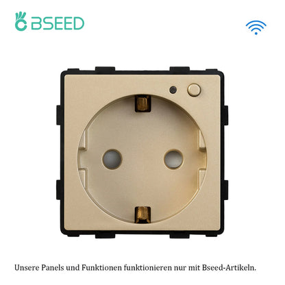 BSEED EU Standard Wifi Socket Smart Plug Function Part Only Power Monitor Timing Smart Home Alexa Voice Control  Bule Backlight