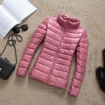 2025 New 90% White Duck Down Jacket Women Autumn Winter Warm Coat Lady Ultralight Duck Down Jacket Female Windproof Parka Tops