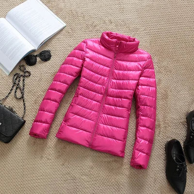 2025 New 90% White Duck Down Jacket Women Autumn Winter Warm Coat Lady Ultralight Duck Down Jacket Female Windproof Parka Tops