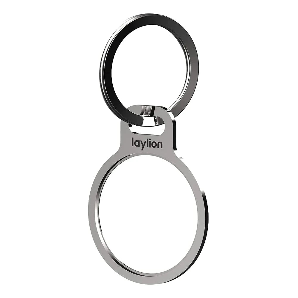 New For Apple AirTag Tracker Holder Stainless Steel Metal Ring Protective Case With Anti-Lost Waterproof Device With Keychain