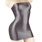 Sexy Oil Satin Glossy Shiny Sheer Micro Mini Dress See Through Bodycon Sexy Tight Pencil Cute Dress Smooth Bandage Dress Club