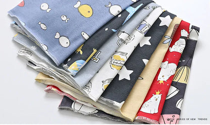 Autumn Winter Cotton Knit Children's Hat Collar 2 Set Boys and Girls Hats Set Baby Solid Color Scarf Cap two-piece