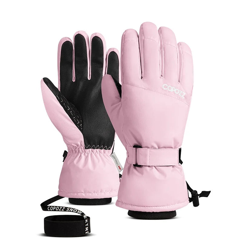 COPOZZ Men Women Ski Gloves Ultralight Waterproof Winter Warm Gloves Snowboard Gloves Motorcycle Riding Snow Windproof Gloves