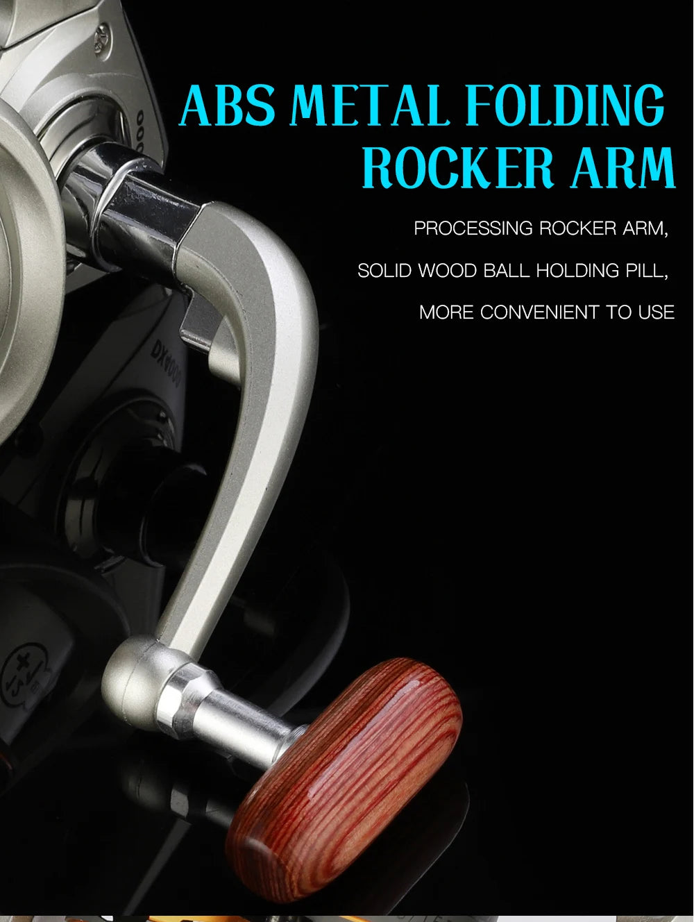 GLS Double Spool Fishing coil Wooden handshake 12+ 1BB Spinning Fishing Reel Professional Metal Left/Right Hand Reel 15KG Drag