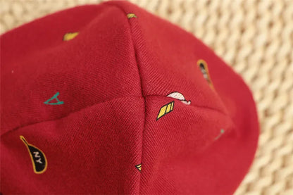 Autumn Winter Cotton Knit Children's Hat Collar 2 Set Boys and Girls Hats Set Baby Solid Color Scarf Cap two-piece