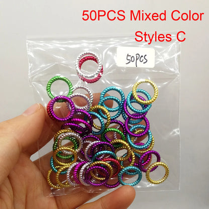 5Pcs Golden Silver Viking Spiral Charms Hair tubes Braid Dread Dreadlock Beads Clips Cuffs Rings Jewelry Hair Accessories woman
