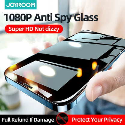 Joyroom Private Glass For iphone 16 15 14 13 ProMax Screen Protector Anti-spy Tempered Glass For iPhone Privacy Screen Protector