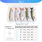 VTAVTA 5pcs Fishing Lures Set Wobblers Crankbaits Fishing Box For Wobblers Swimbait Artificial Bait Kit Hard Lure Fishing Tackle