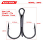 10pcs 35647 3/0#-14# High Carbon Steel Fishing Hook Barbed Treble Hooks Fishhooks Carp Fishing Tackle Round Bend For Bass