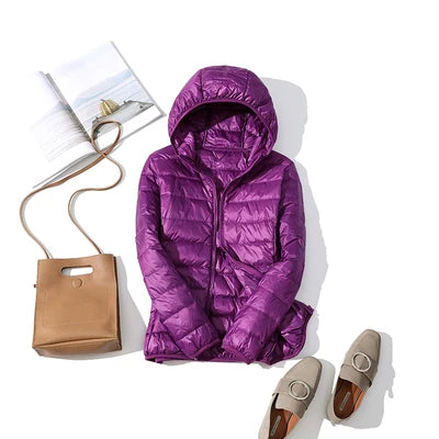 2025 New 90% White Duck Down Jacket Women Autumn Winter Warm Coat Lady Ultralight Duck Down Jacket Female Windproof Parka Tops