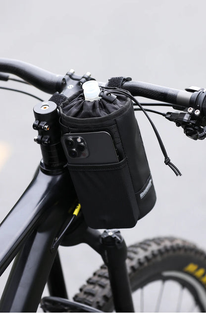 Rhinowalk Handlebar Bag Cycling Water Bottle Carrier Pouch MTB Bike Kettle Bag Riding Handlebar Bag Bicycle Accessories