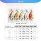 VTAVTA 5pcs Fishing Lures Set Wobblers Crankbaits Fishing Box For Wobblers Swimbait Artificial Bait Kit Hard Lure Fishing Tackle