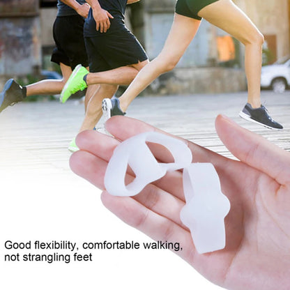 2pcs Silicone Gel Big Toe Two Hole Thumb Valgus Toe Separator Foot Fingers Protector Corrector Pedicure Foot Care Tool