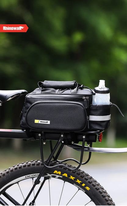 Rhinowalk Bicycle Pannier Bag Multifunctional Bike Rack Bag Trunk Saddle Cycling Large Capacity Travel Bag MTB With Rain Cover