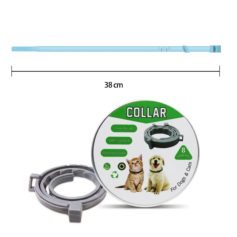 New 8 Month Dog Anti Flea And Tick Collar Dog Antiparasitic Collar Pet Accessories Cats Collars Pet Product Puppy Perro Supplies