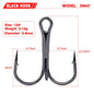 10pcs 35647 3/0#-14# High Carbon Steel Fishing Hook Barbed Treble Hooks Fishhooks Carp Fishing Tackle Round Bend For Bass