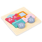 High Quality Baby 3D Wooden Puzzle Educational Toys Early Learning Cognition Kids Cartoon Grasp Intelligence Puzzle