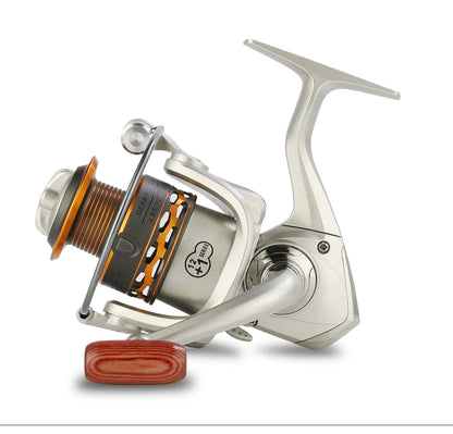 GLS Double Spool Fishing coil Wooden handshake 12+ 1BB Spinning Fishing Reel Professional Metal Left/Right Hand Reel 15KG Drag