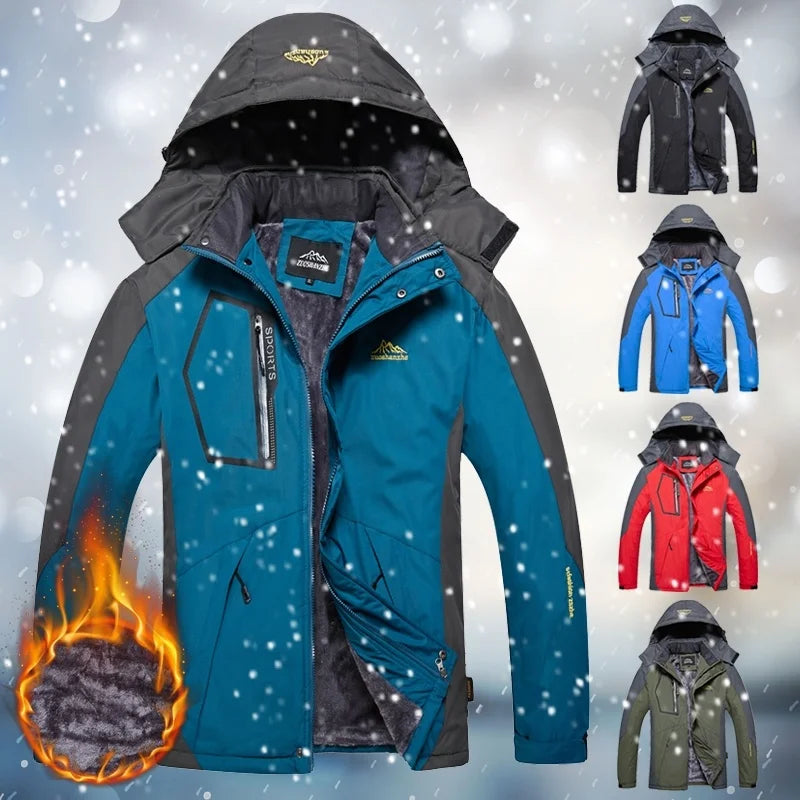 Casual Outdoor Jacket Men's Winter Thermal Army Waterproof Windbreaker Jackets Male Breathable UV protection Overcoat Ski Coats