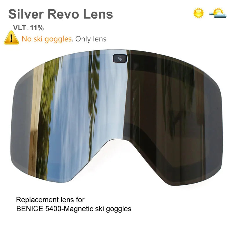 Ski Goggles with Magnetic Double Layer Yellow Lens Skiing Anti-fog UV400 Snowboard Goggles Men Women Ski Glasses Eyewear Set