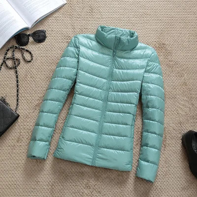 2025 New 90% White Duck Down Jacket Women Autumn Winter Warm Coat Lady Ultralight Duck Down Jacket Female Windproof Parka Tops
