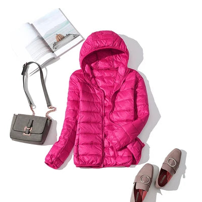 2025 New 90% White Duck Down Jacket Women Autumn Winter Warm Coat Lady Ultralight Duck Down Jacket Female Windproof Parka Tops