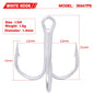 10pcs 35647 3/0#-14# High Carbon Steel Fishing Hook Barbed Treble Hooks Fishhooks Carp Fishing Tackle Round Bend For Bass