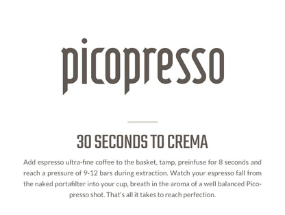 WACACO Picopresso Portable Espresso Maker, Specialty Coffee Machine, 18 Bar Pressure Travel Coffee,  Gift, New Year