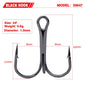 10pcs 35647 3/0#-14# High Carbon Steel Fishing Hook Barbed Treble Hooks Fishhooks Carp Fishing Tackle Round Bend For Bass