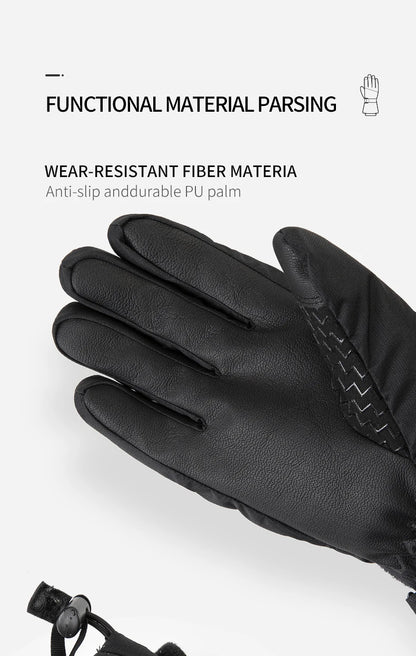 Copozz Men Women Winter Ski Gloves Waterproof Ultralight Snowboard Gloves Motorcycle Riding Snow Keep Warm Windproof Gloves