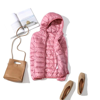 2025 New 90% White Duck Down Jacket Women Autumn Winter Warm Coat Lady Ultralight Duck Down Jacket Female Windproof Parka Tops