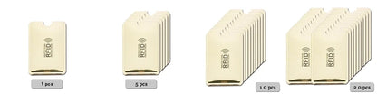 5/10/20pcs Portable Anti Rfid Wallet Blocking Reader Lock Bank Card Holder Id Bank Card Case Protection Metal Credit Card Holder