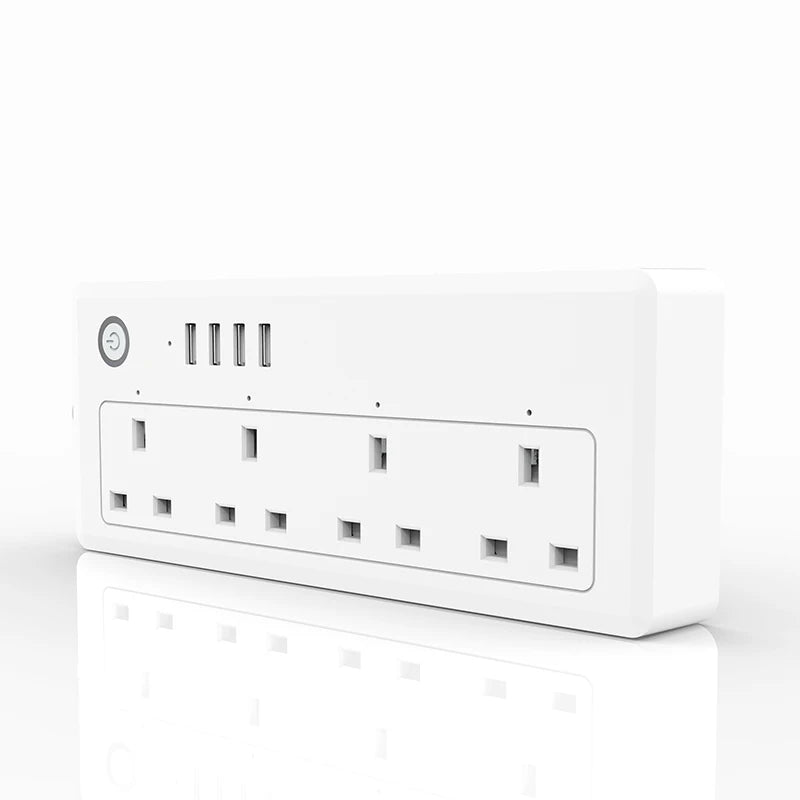 Smart socket WiFi Power Strip Multi Plug With 4 Plug 4USB Port Compatible With alexa google home Smart home Tuya Smart smartlife