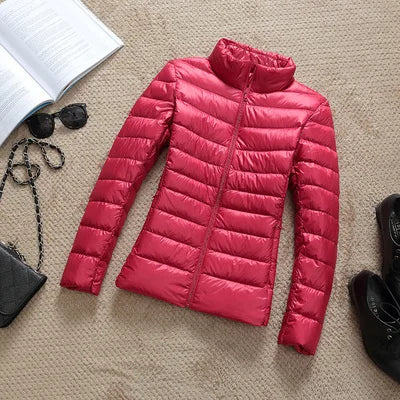 2025 New 90% White Duck Down Jacket Women Autumn Winter Warm Coat Lady Ultralight Duck Down Jacket Female Windproof Parka Tops