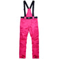 New Winter Thick Warm Skiing Pants Men Women Lovers Windproof Waterproof Suspender Trousers Snow Snowboard Pants Plus Size