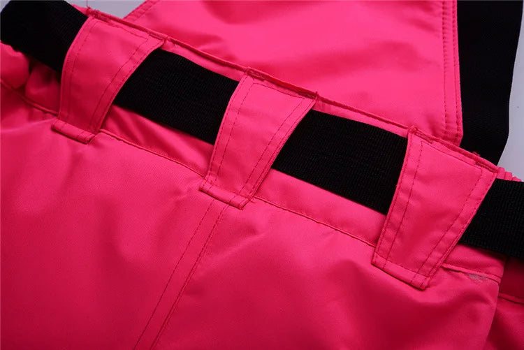 New Winter Thick Warm Skiing Pants Men Women Lovers Windproof Waterproof Suspender Trousers Snow Snowboard Pants Plus Size